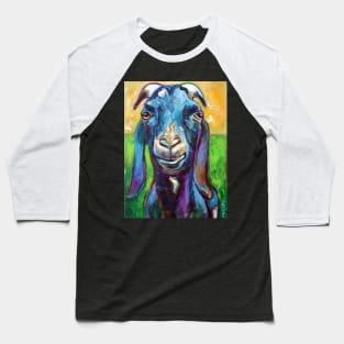 Lucian the BLACK FARM GOAT by Robert Phelps Baseball T-Shirt